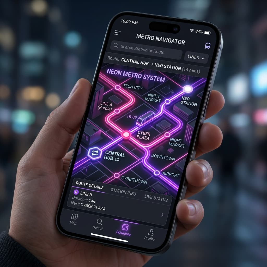 Noida Smart Commute Mobile App mockup